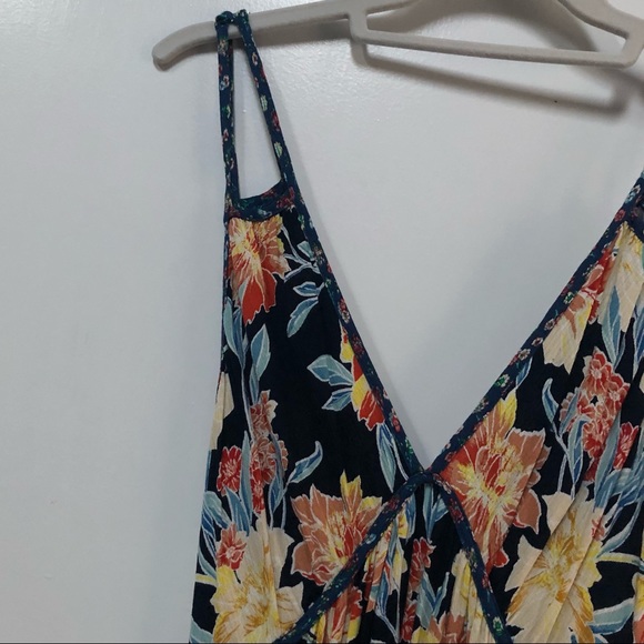 Beachy maxi sundress, tropical floral print size M, flowy Target botanical - Picture 3 of 6